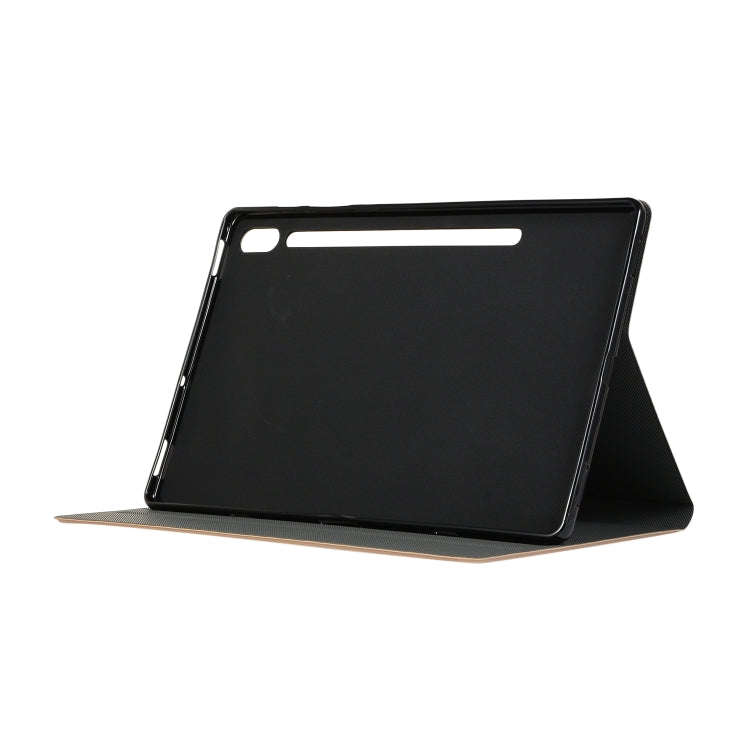 For Lenovo Xiaoxin Pad Pro 12.6 Voltage Craft Texture TPU Horizontal Flip Tablet Case(Gold)