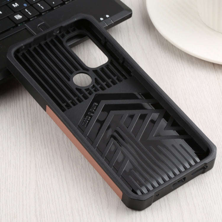 For Motorola Moto G Pure Sliding Camera Cover Design PC + TPU Shockproof Phone Case with Ring Hol...