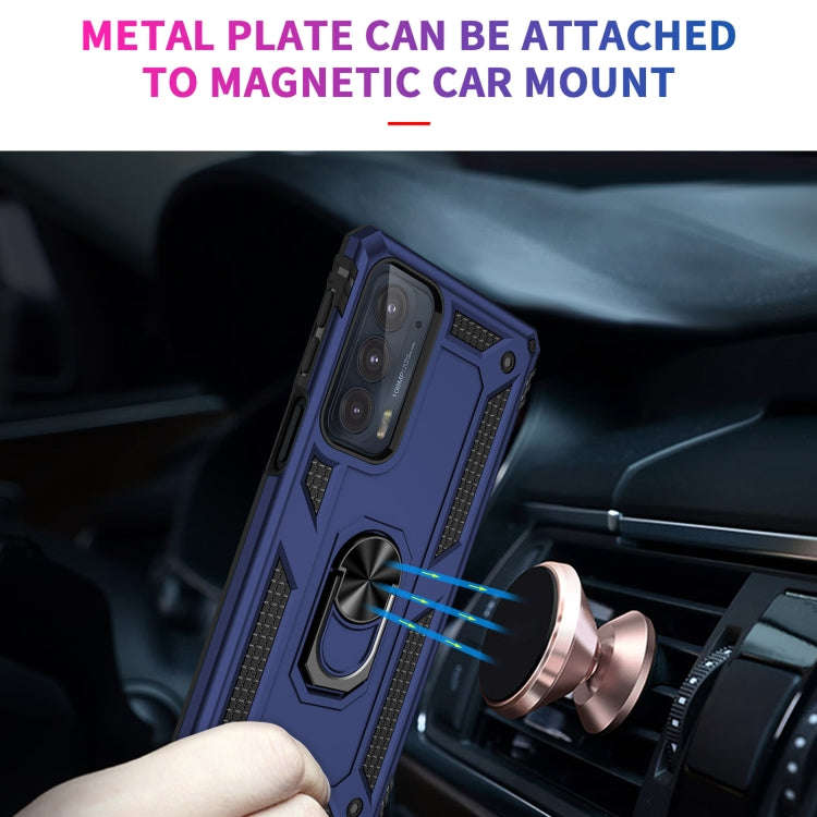 For Motorola Edge 20 Shockproof TPU + PC Phone Case(Blue)