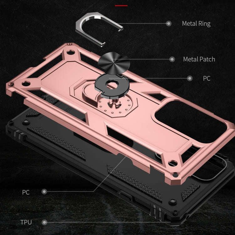 For Motorola Edge 20 Shockproof TPU + PC Phone Case(Rose Gold)