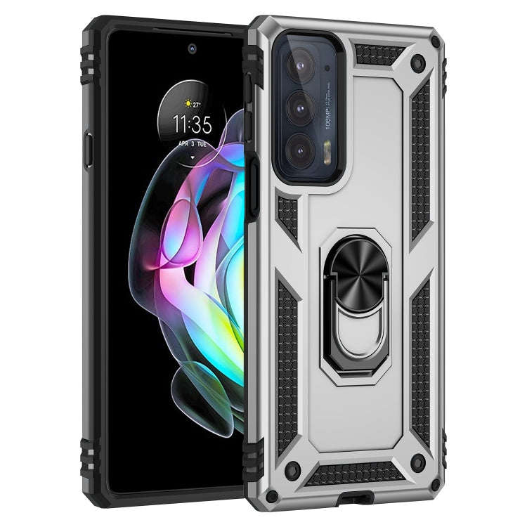 For Motorola Edge 20 Shockproof TPU + PC Phone Case(Silver)