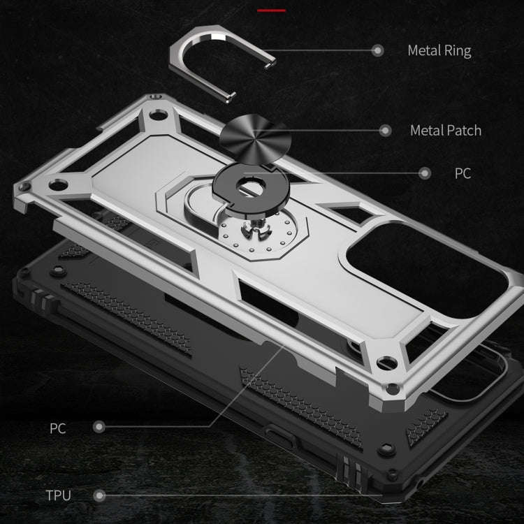 For Motorola Edge 20 Shockproof TPU + PC Phone Case(Silver)
