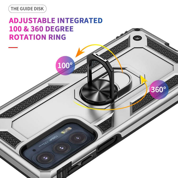 For Motorola Edge 20 Shockproof TPU + PC Phone Case(Silver)