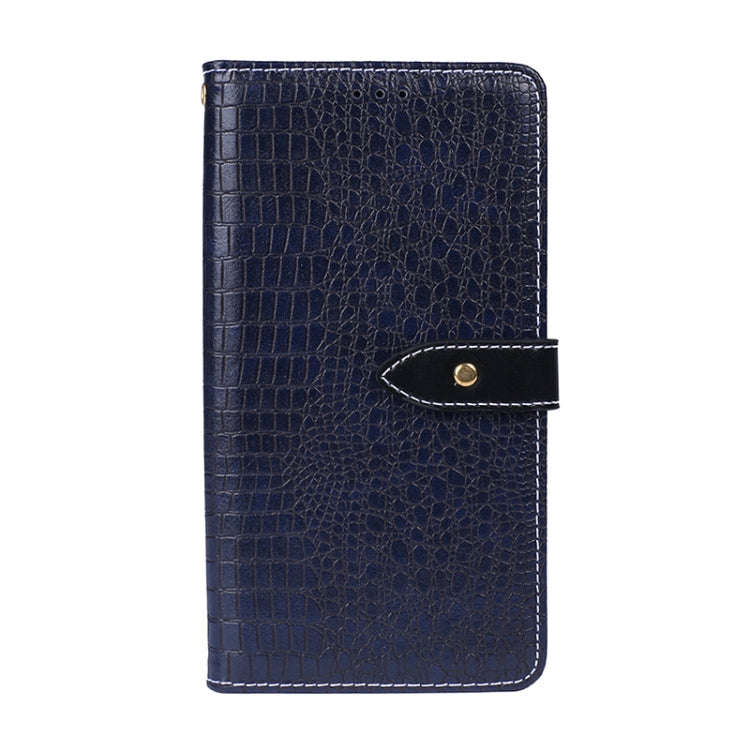 For Honor 60 idewei Crocodile Texture Leather Phone Case(Dark Blue)