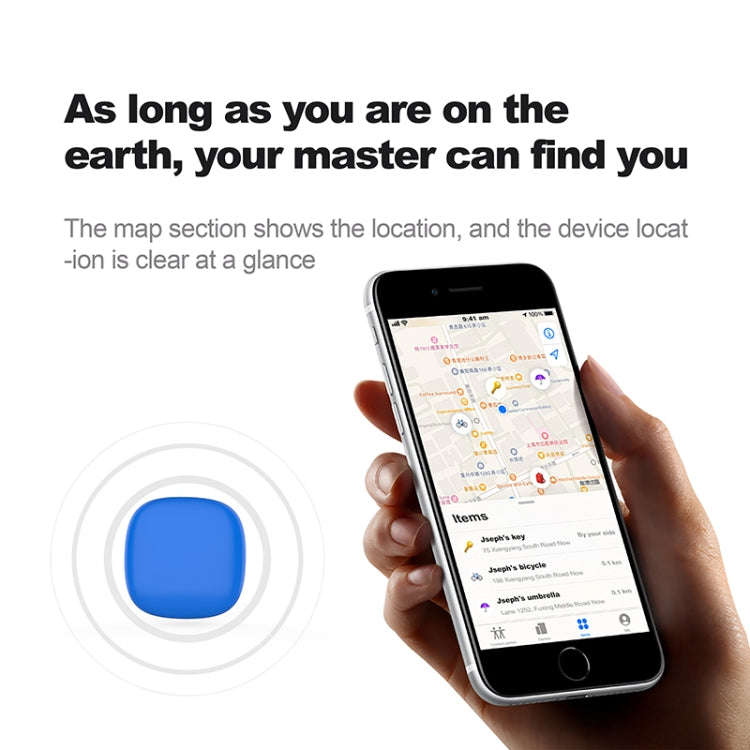 FindTag Metal Anti-lost Global Locator Tracker(White)