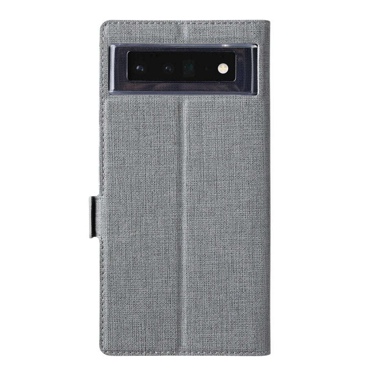 For Google Pixel 6 ViLi K Series Magnetic Buckle Horizontal Flip Leather Phone Case(Grey)