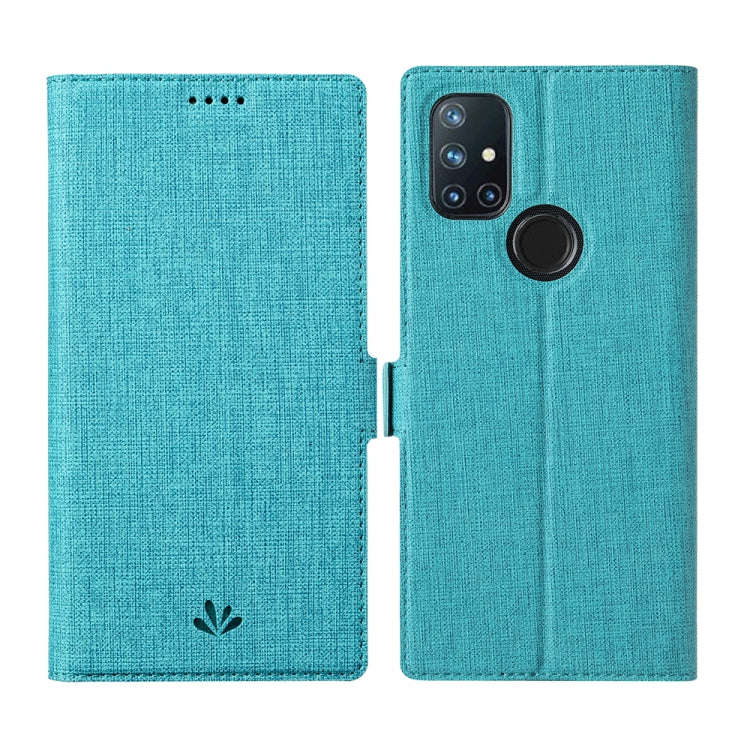 For OnePlus Nord N10 5G ViLi K Series Shockproof Magnetic Buckle Leather Phone Case(Blue)