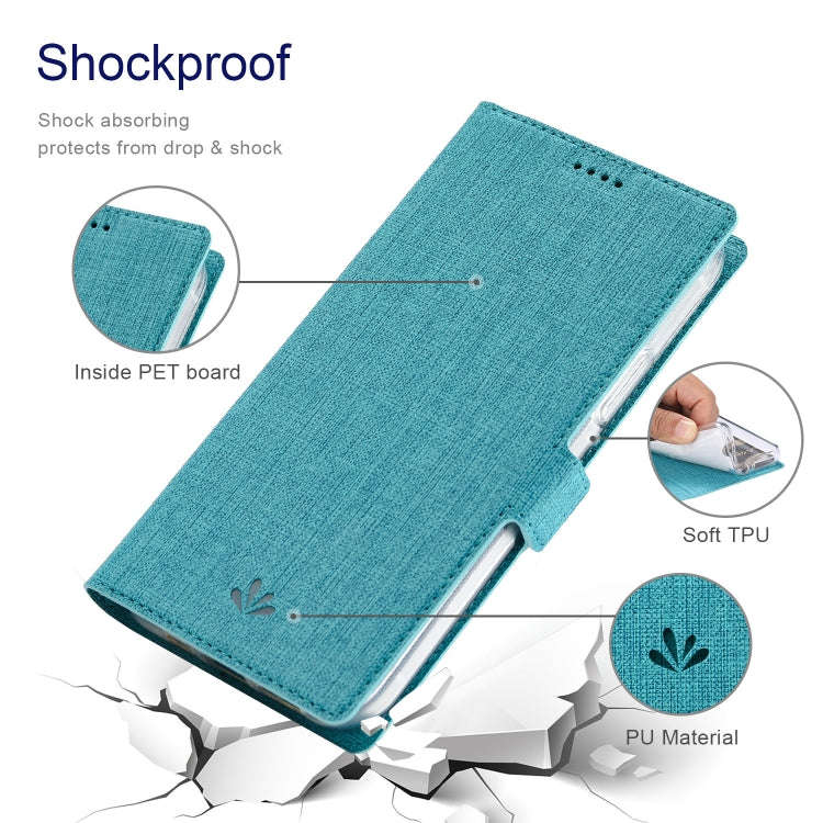 For OnePlus Nord N10 5G ViLi K Series Shockproof Magnetic Buckle Leather Phone Case(Blue)