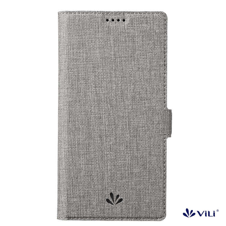 For OnePlus Nord N100 ViLi K Series Shockproof Magnetic Buckle Leather Phone Case(Grey)