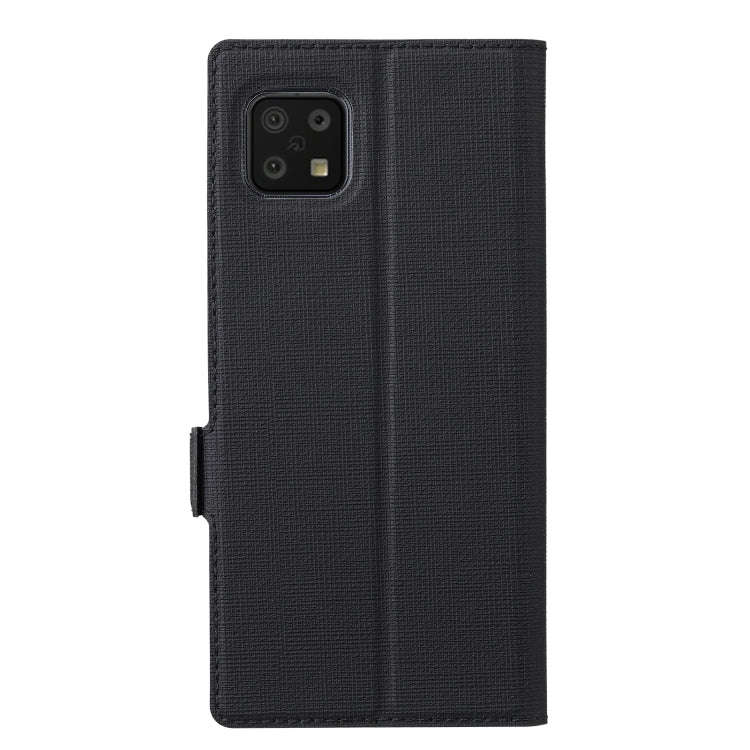 For Sharp Aquos Sense 6 ViLi K Series Magnetic Buckle Horizontal Flip Leather Phone Case(Black)