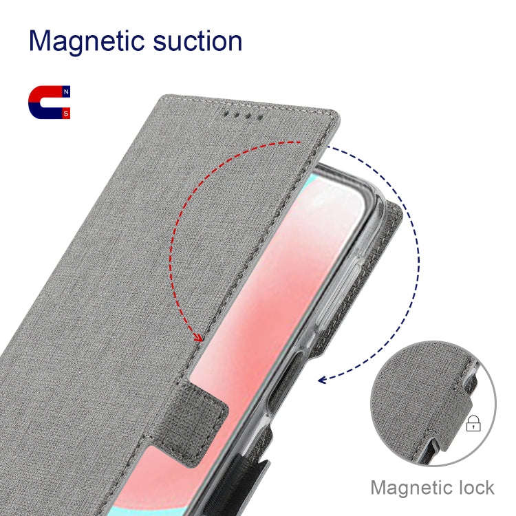 For Sony Xperia Pro-I ViLi K Series Magnetic Buckle Horizontal Flip Leather Phone Case(Grey)