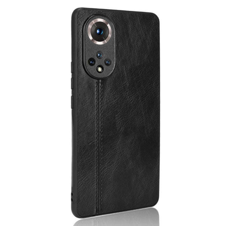 For Honor 50 Sewing Cow Pattern Skin Phone Case(Black)