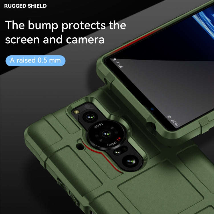 For Sony Xperia Pro-I Full Coverage Shockproof TPU Phone Case(Green)