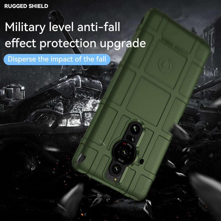 For Sony Xperia Pro-I Full Coverage Shockproof TPU Phone Case(Green)