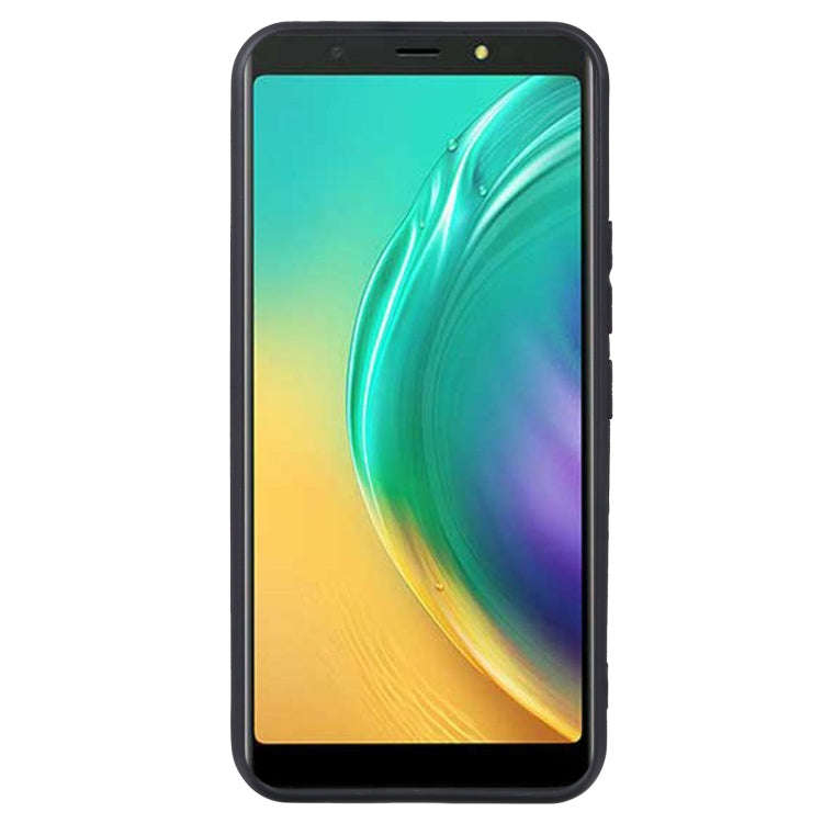 TPU Phone Case For Tecno Pop 4(Matte Black)