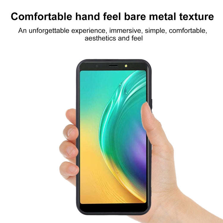 TPU Phone Case For Tecno Pop 4(Matte Black)