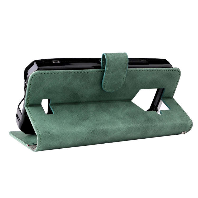 For Oukitel WP15 5G Solid Color Skin Feel Magnetic Buckle Leather Phone Case(Green)