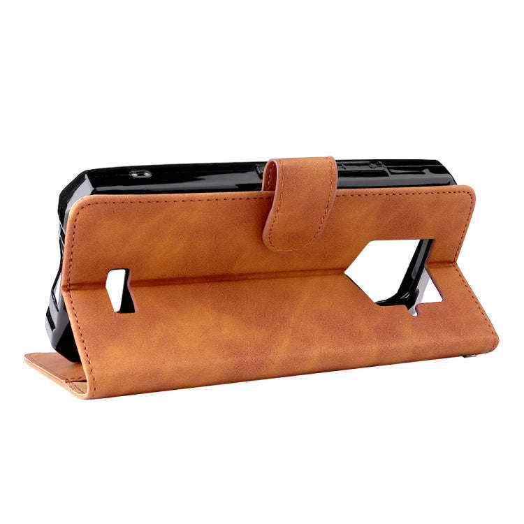 For Oukitel WP15 5G Solid Color Skin Feel Magnetic Buckle Leather Phone Case(Brown)