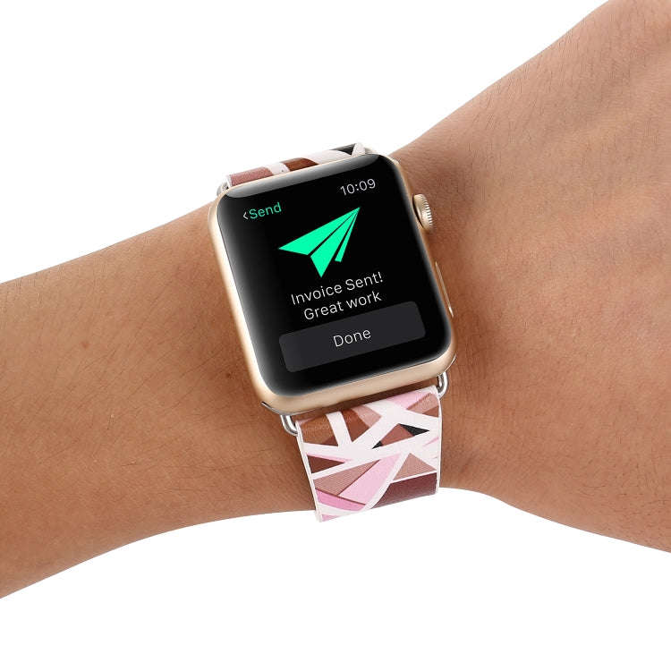 For Apple Watch Series 9&8&7 41mm / SE 3&SE 2&6&SE&5&4 40mm / 3&2&1 38mm Fashion Strap Watch Band...