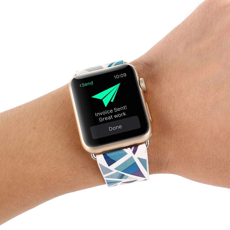 For Apple Watch Series 9&8&7 41mm / SE 3&SE 2&6&SE&5&4 40mm / 3&2&1 38mm Fashion Strap Watch Band...