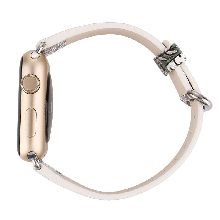 For Apple Watch Series 9&8&7 41mm / SE 3&SE 2&6&SE&5&4 40mm / 3&2&1 38mm Fashion Strap Watch Band...