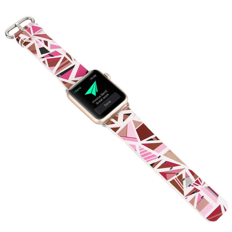 For Apple Watch Series 7 45mm / 6 & SE & 5 & 4 44mm / 3 & 2 & 1 42mm Fashion Strap Watch Band(Red)