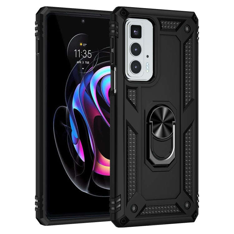 For Motorola Edge 20 Pro Shockproof TPU + PC Phone Case(Black)