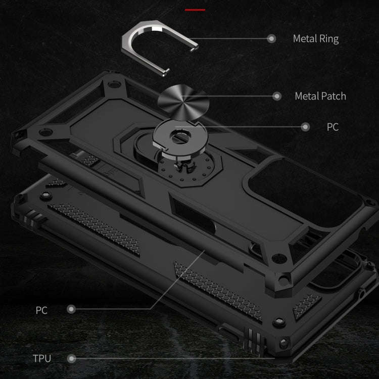 For Motorola Edge 20 Pro Shockproof TPU + PC Phone Case(Black)