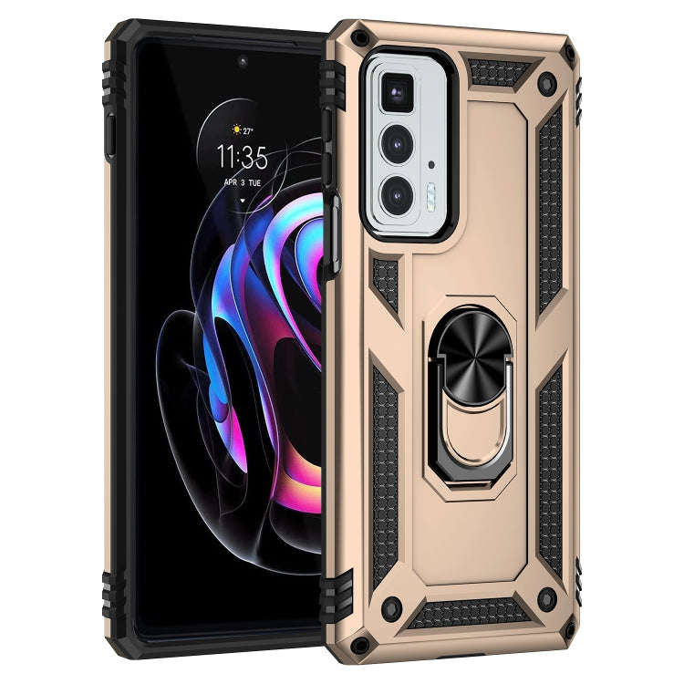 For Motorola Edge 20 Pro Shockproof TPU + PC Phone Case(Gold)