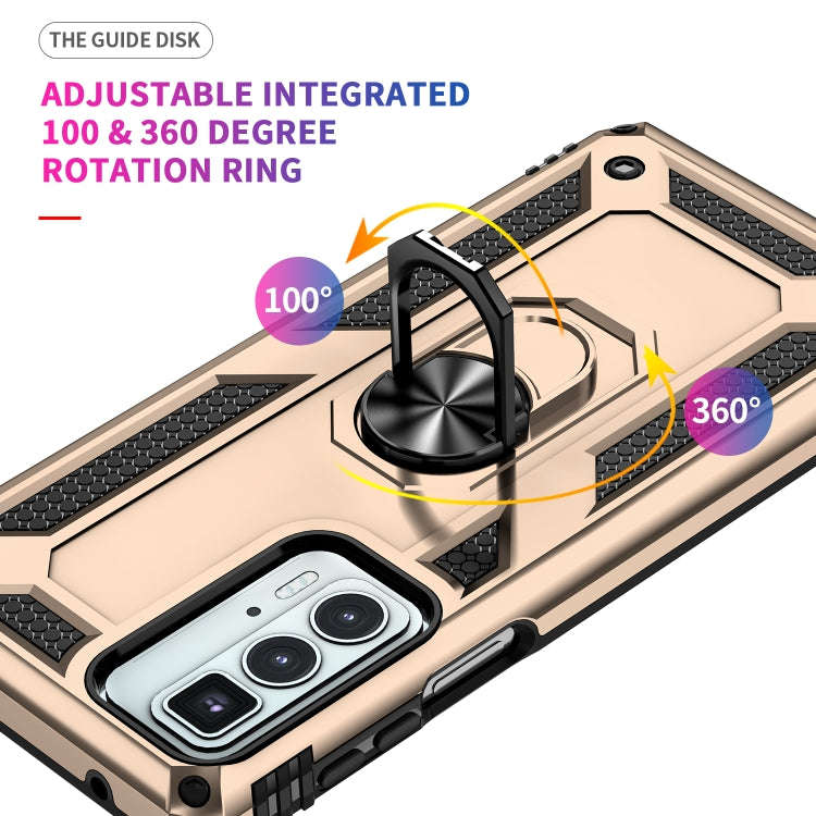 For Motorola Edge 20 Pro Shockproof TPU + PC Phone Case(Gold)