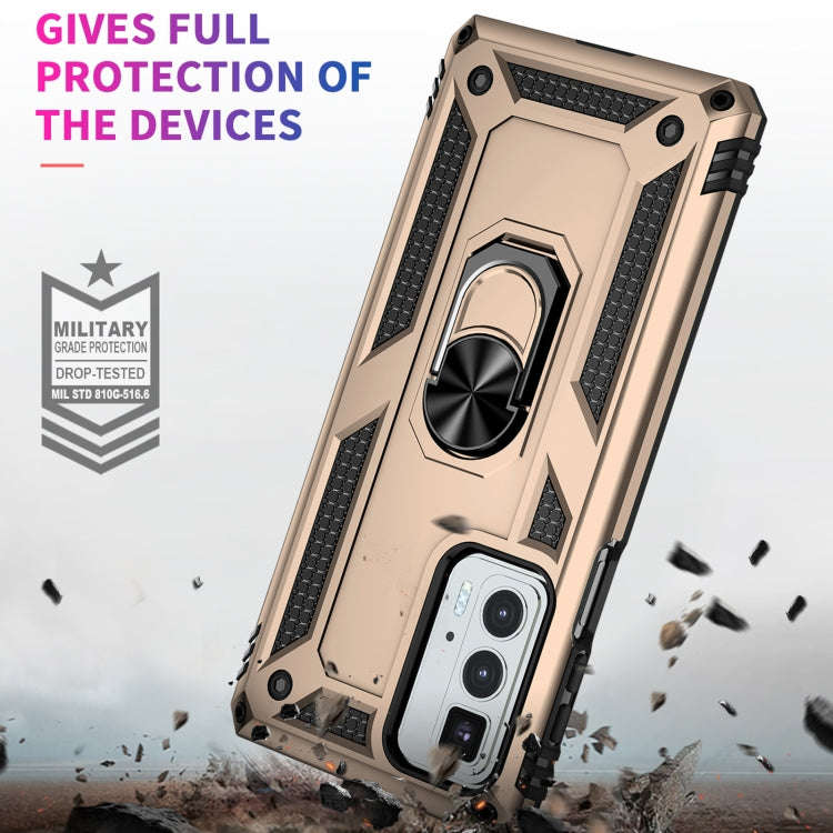 For Motorola Edge 20 Pro Shockproof TPU + PC Phone Case(Gold)