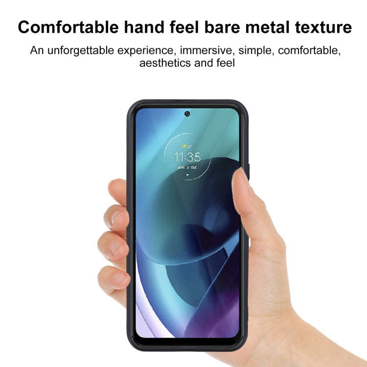 For Motorola Moto G71 5G TPU Phone Case(Frosted Black)