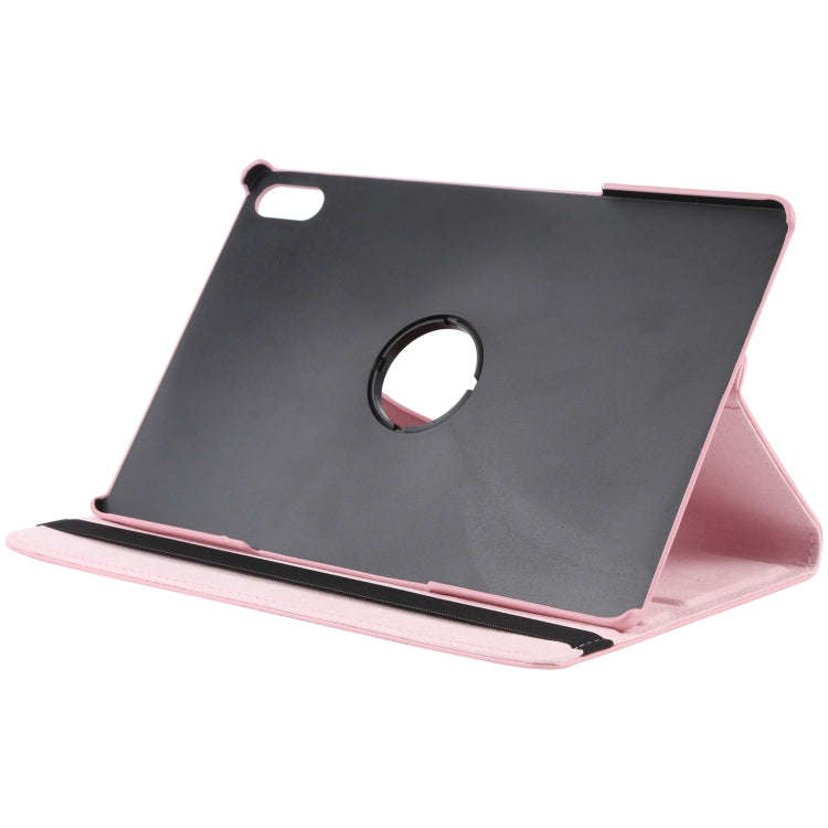 For Lenovo Tab P12 Pro 12.6 Litchi Texture Solid Color Leather Tablet Case(Pink)