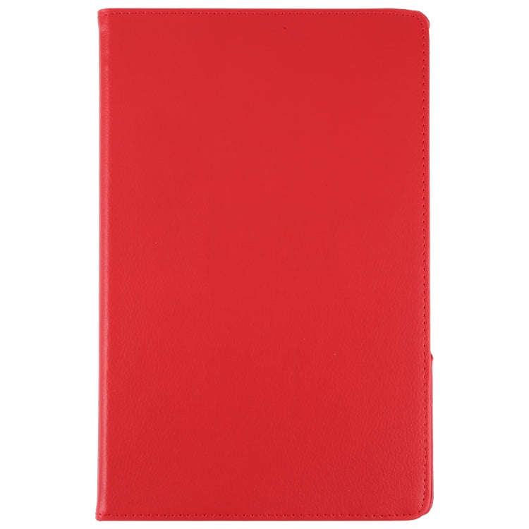For Lenovo Tab P12 Pro 12.6 Litchi Texture Solid Color Leather Tablet Case(Red)