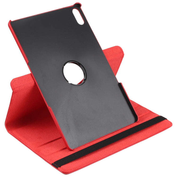 For Lenovo Tab P12 Pro 12.6 Litchi Texture Solid Color Leather Tablet Case(Red)