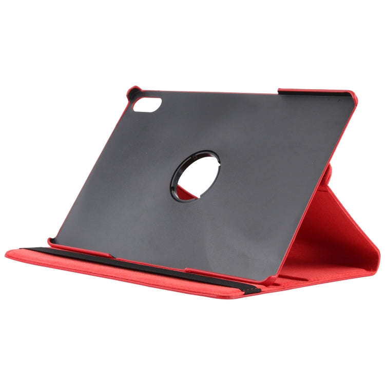 For Lenovo Tab P12 Pro 12.6 Litchi Texture Solid Color Leather Tablet Case(Red)
