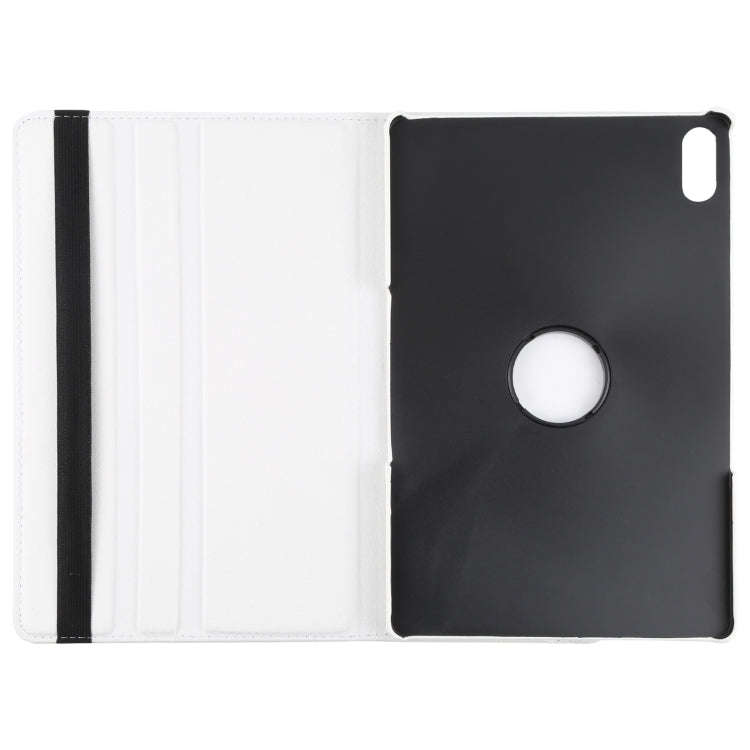 For Lenovo Tab P12 Pro 12.6 Litchi Texture Solid Color Leather Tablet Case(White)