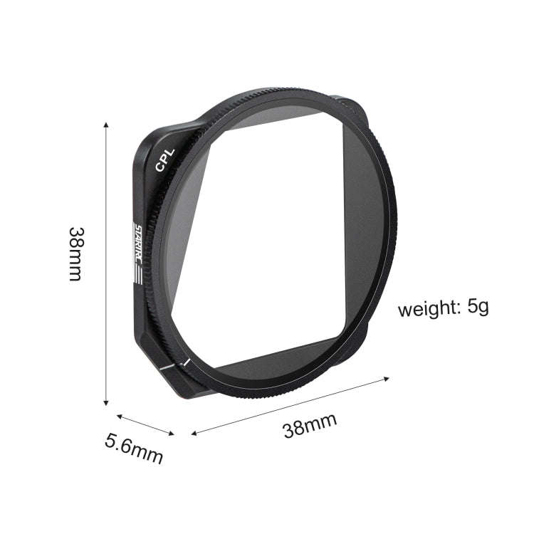 For DJI Mavic 3 STARTRC 1110300 CPL Lens Filter(Black)