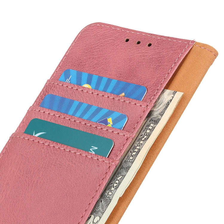 For Huawei Honor 60 KHAZNEH Cowhide Texture Horizontal Flip Leather Phone Case(Pink)