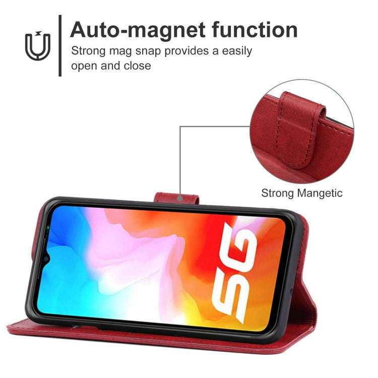 For Ulefone Armor 12 5G / 12S Leather Phone Case(Red)