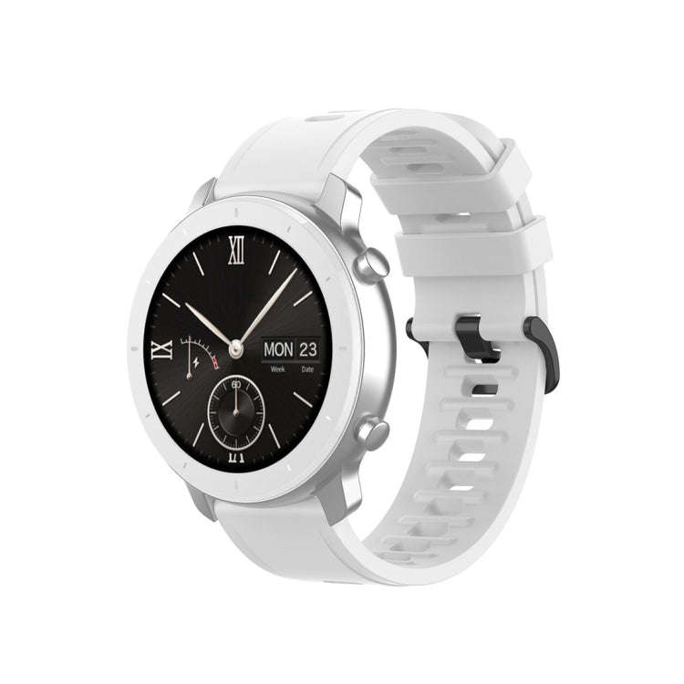 For Amazfit GTR Silicone Smart Watch Watch Band, Size:20mm(White)