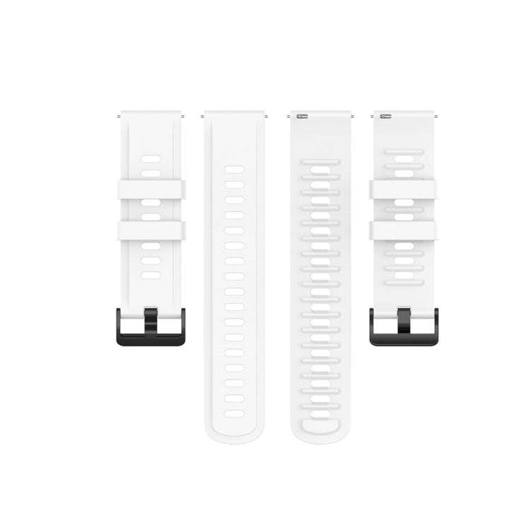 For Amazfit GTR Silicone Smart Watch Watch Band, Size:20mm(White)