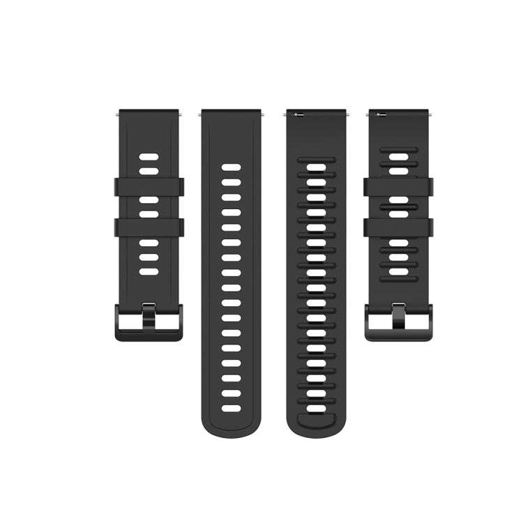 For Amazfit GTR Silicone Smart Watch Watch Band, Size:20mm(Black)