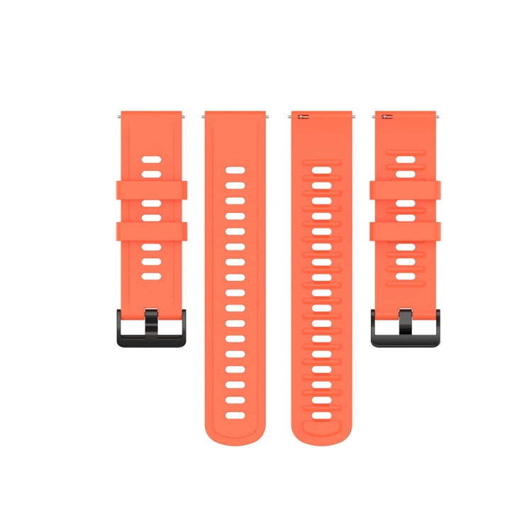 For Amazfit GTR Silicone Smart Watch Watch Band, Size:20mm(Orange Red)