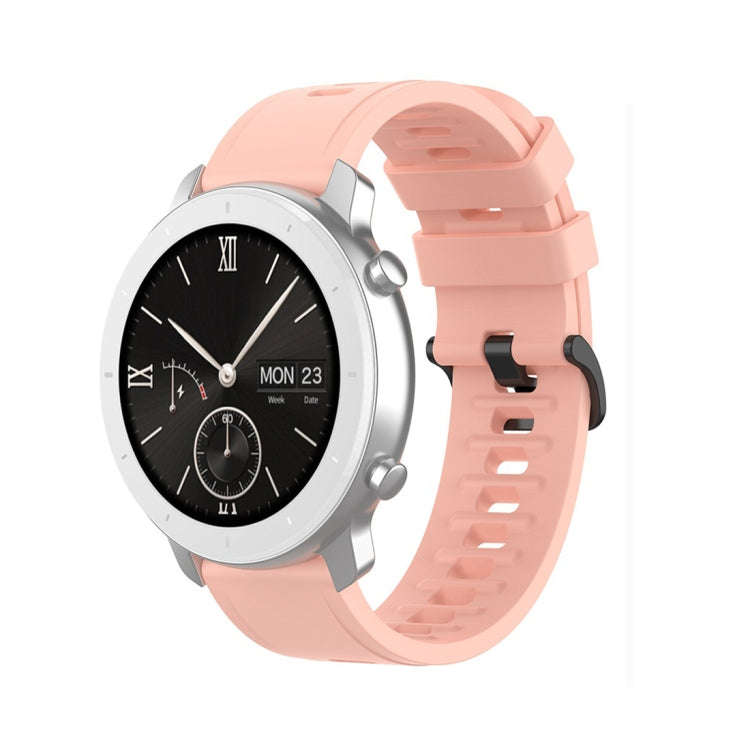 For Amazfit GTR Silicone Smart Watch Watch Band, Size:20mm(Light Pink)
