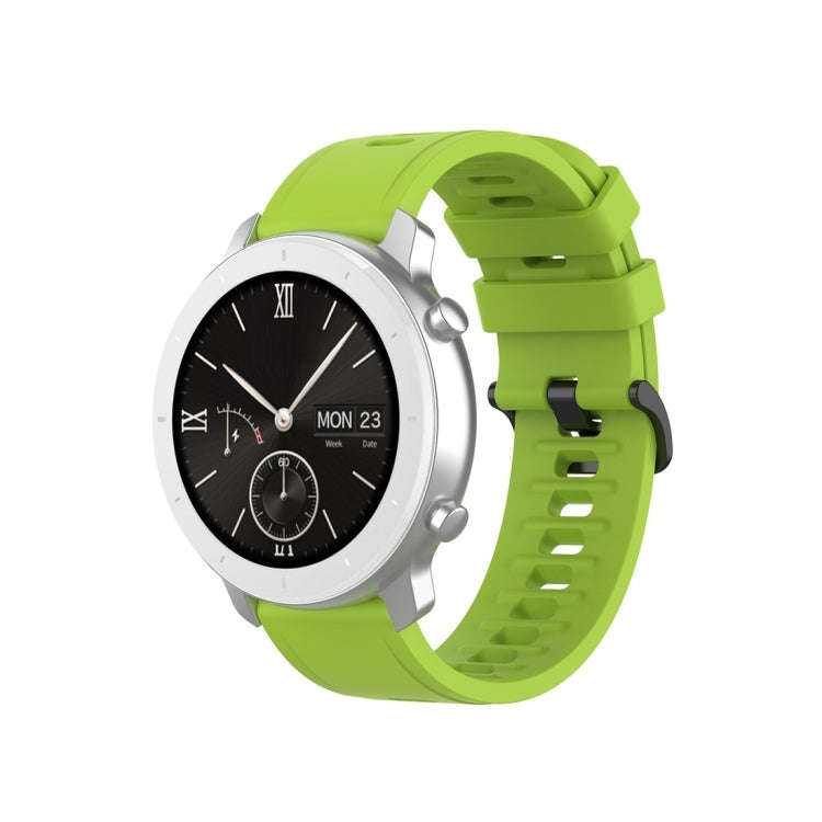 For Amazfit GTR Silicone Smart Watch Watch Band, Size:20mm(Green)