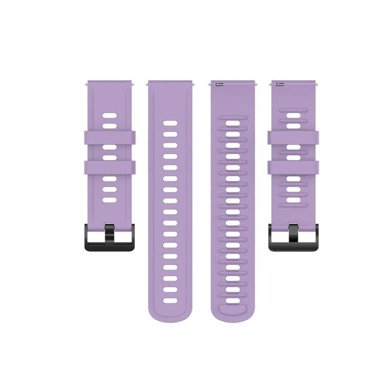 For Amazfit GTR Silicone Smart Watch Watch Band, Size:22mm(Light Purple)