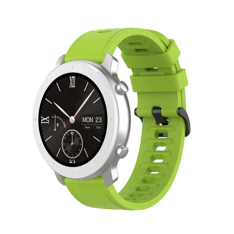 For Amazfit GTR Silicone Smart Watch Watch Band, Size:22mm(Green)