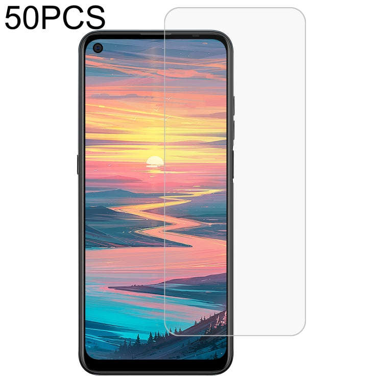 50 PCS 0.26mm 9H 2.5D Tempered Glass Film For Oukitel K9 Pro