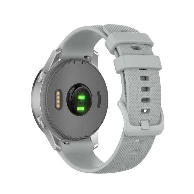 For Garmin Silicone Smart Watch Watch Band, Size:18mm Universal(Grey)